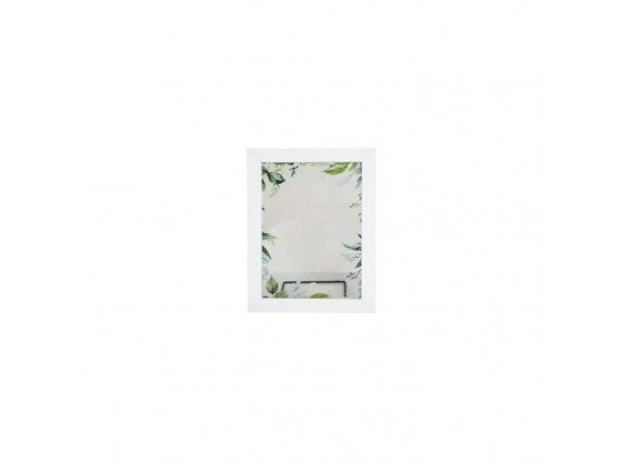 Cadre photo blanc 18x23 cm feuillage vert - L3C