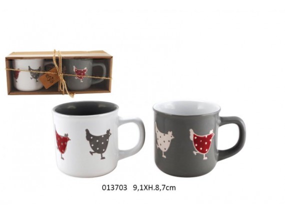 Set de 2 tasses mugs - Simone - de Faye