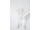 Rideau brise bise blanc et taupe 45 x 60 cm - Lovely Casa